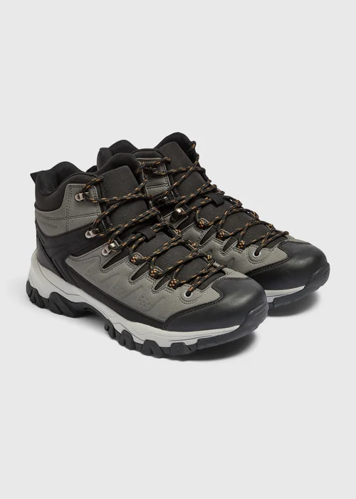 Grey Walking Boots - 6 Image 1