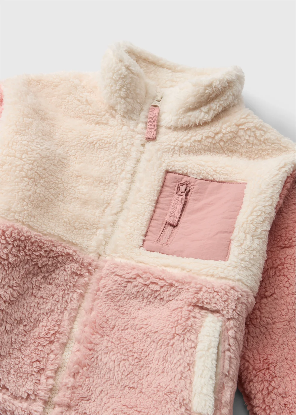 Girls Pink Colourblock Fleece (1-8yrs) - 1-1.5 Yrs Image 2