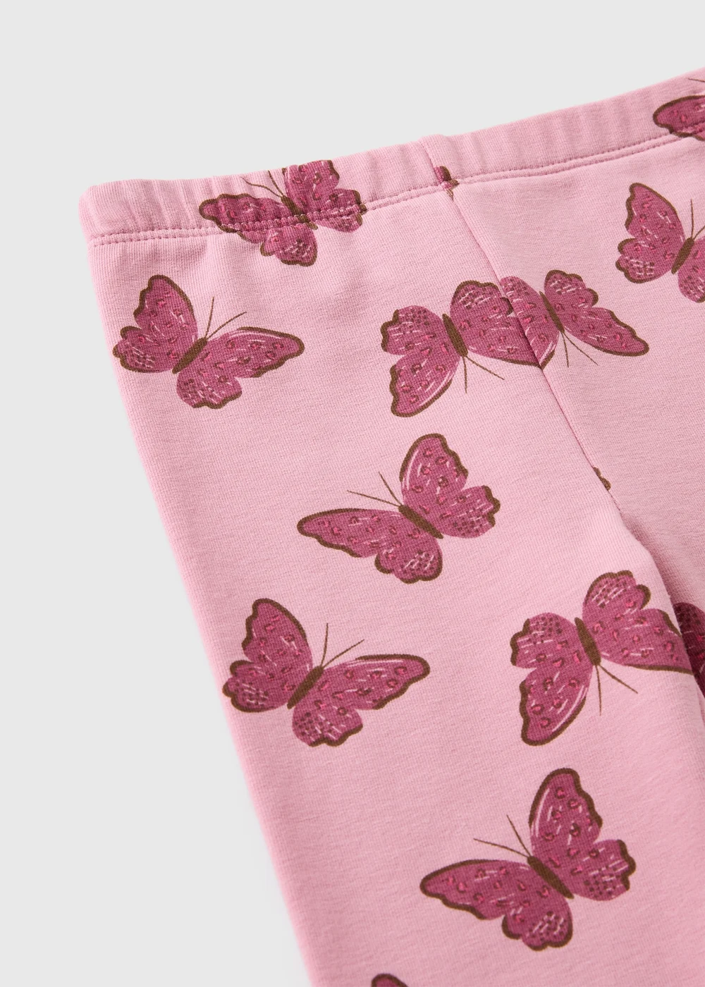 Girls Pink Butterfly Leggings (1-8yrs) - 1-1.5 Yrs Image 2