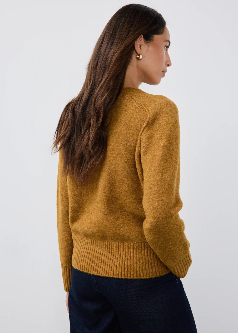 Ochre V-Neck Jumper - XS Image 2