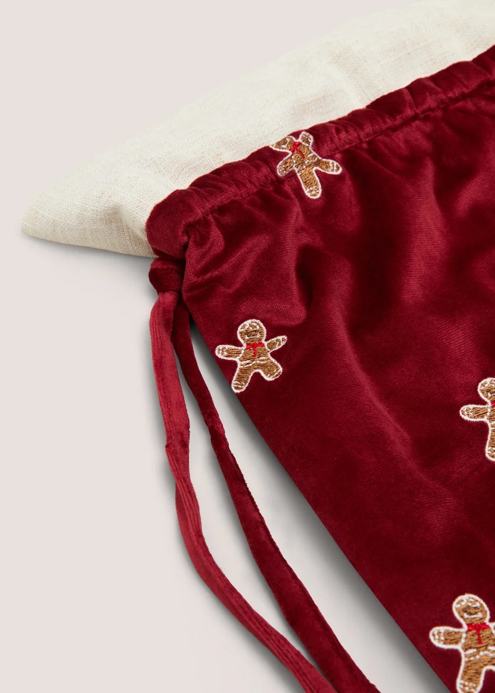 Red Gingerbread Sack Image 2