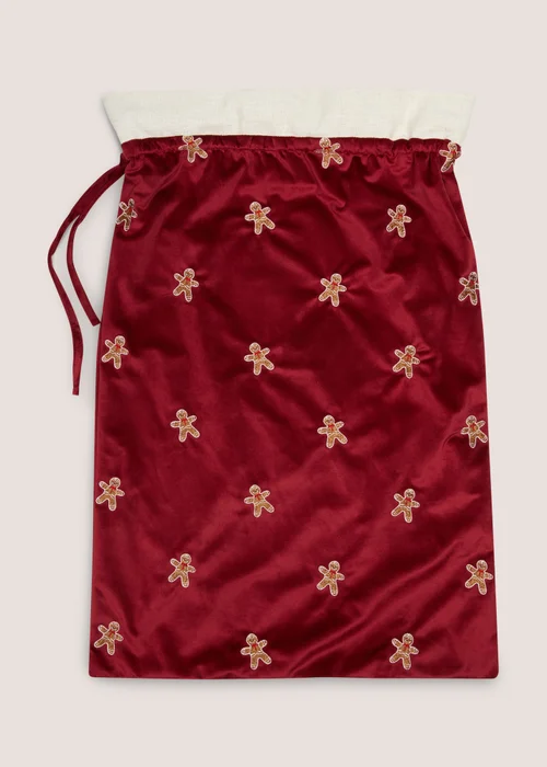 Red Gingerbread Sack Image 1