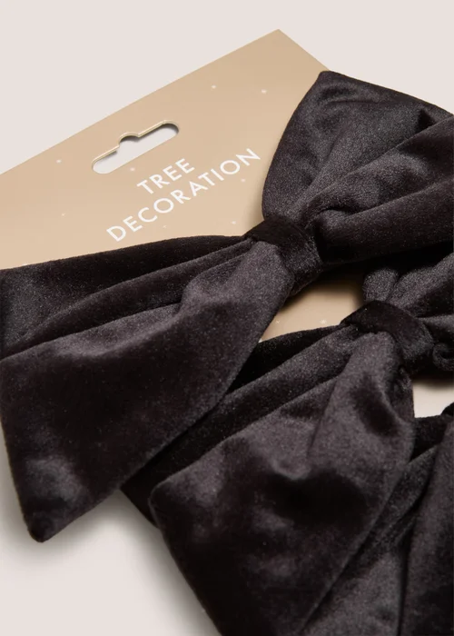 Black 3 Pack Bow Decorations Image 2