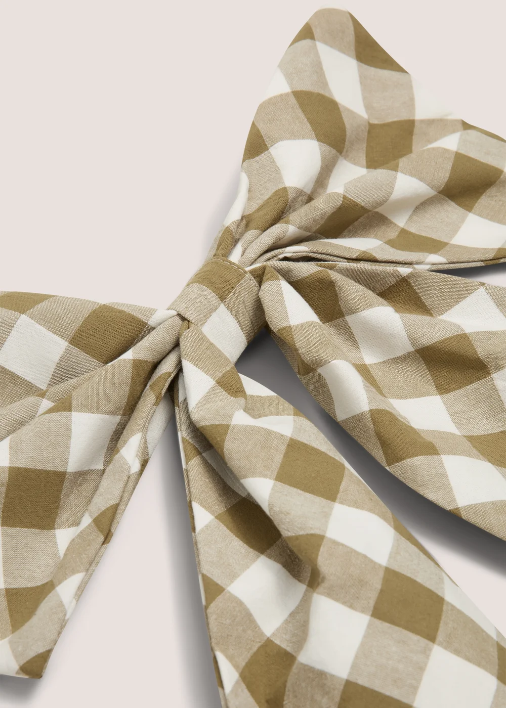 Green Gingham Large Bows Image 2