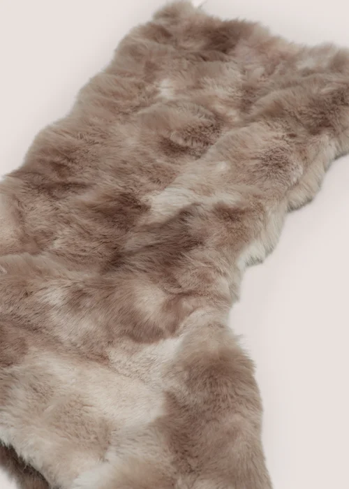 Stone Faux Fur Stocking Image 2