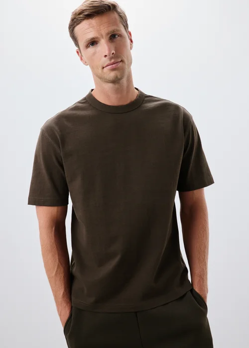 Brown Heavyweight Co Ord T-Shirt - XS Image 1