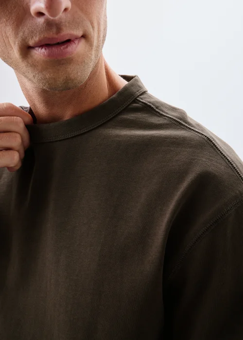 Brown Heavyweight Co Ord T-Shirt - XS Image 3