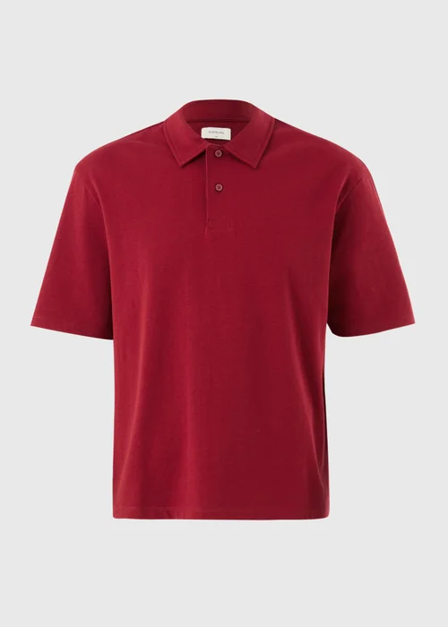 Red Heavyweight Polo Shirt - M Image 4