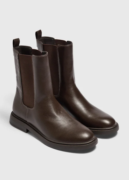 Chocolate Brown Chelsea Boots - 3 Image 1