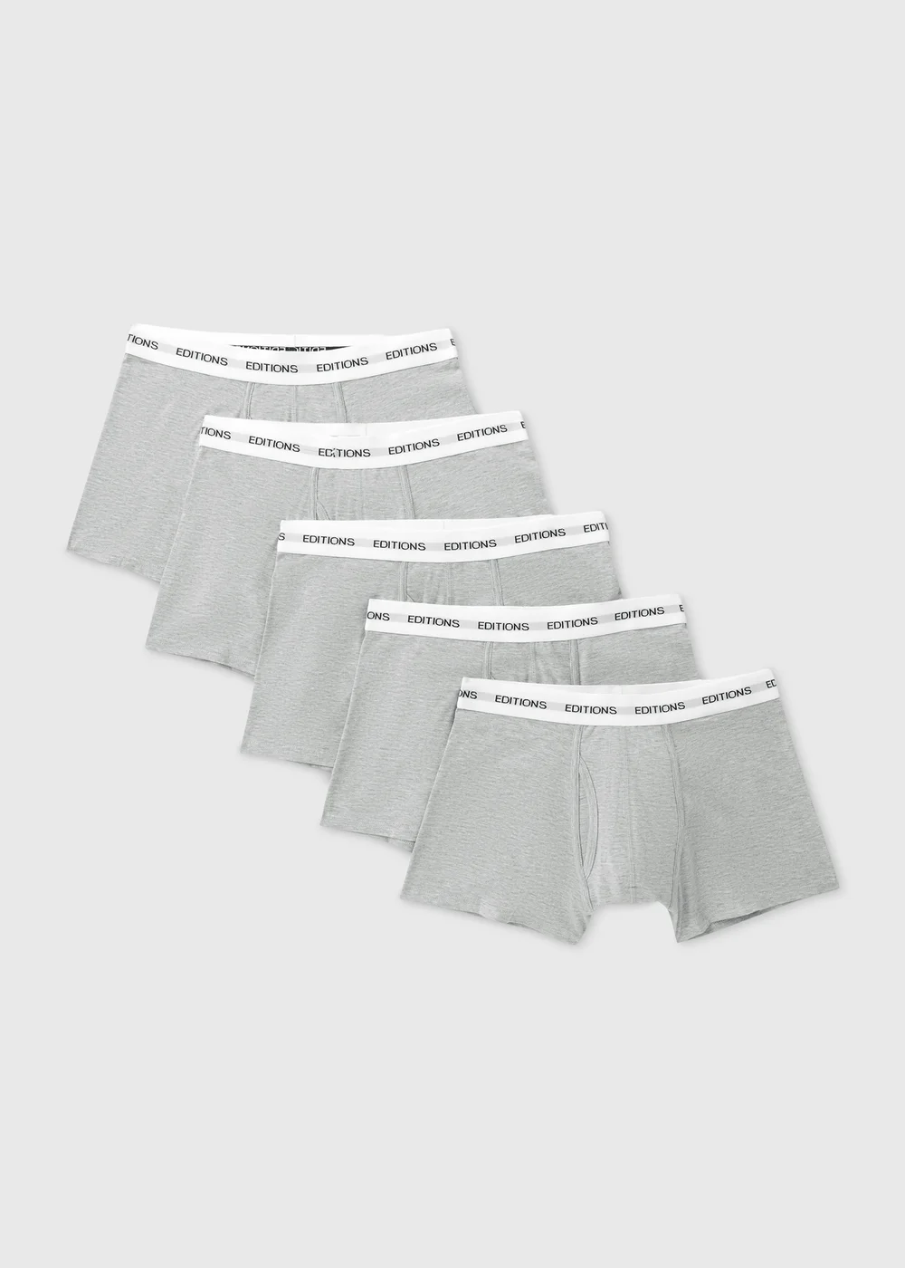 5 Pack Grey Classic Edition Trunks - S Image 1
