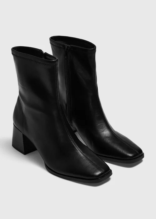 Black Sock Heeled Boot - 3 Image 1