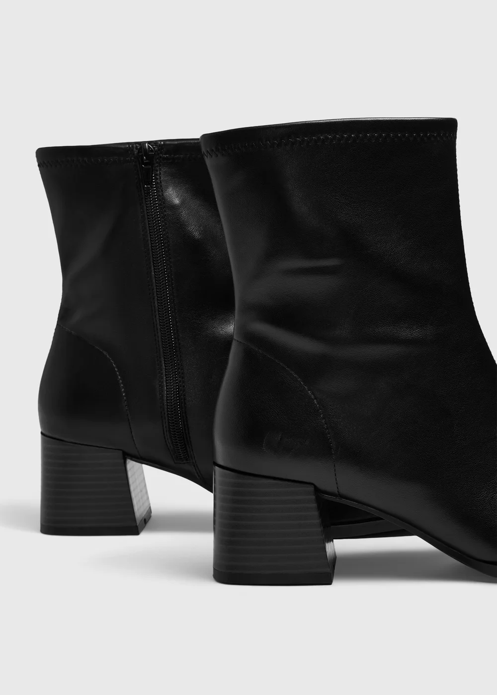 Black Sock Heeled Boot - 3 Image 2