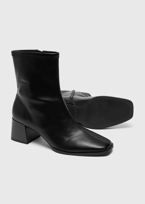 Black Sock Heeled Boot - 3 Image 4