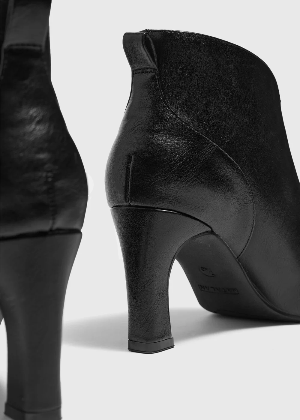 Black Heeled Ankle Boot - 4 Image 2