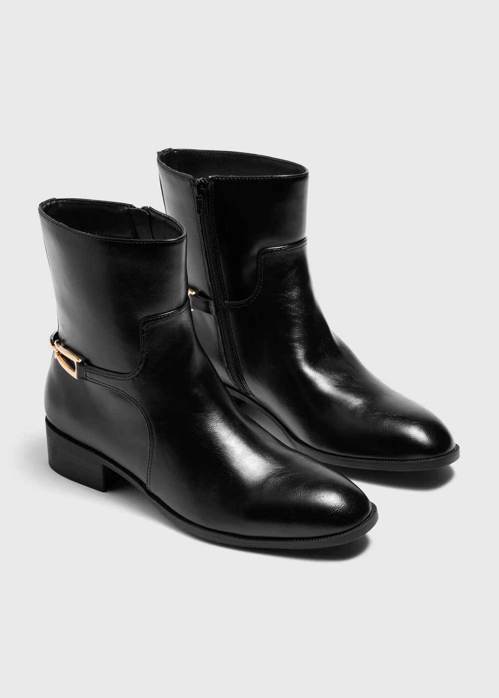 Black Short Rider Boots - 3 Image 1
