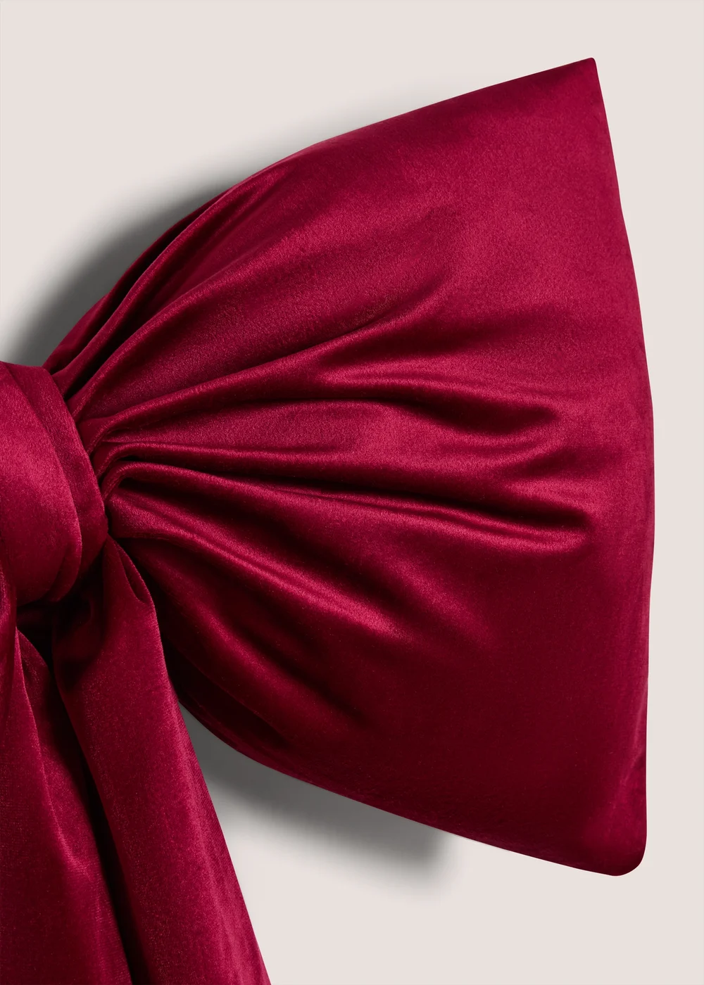 Burgundy Oversized Christmas Tree Bow Image 3