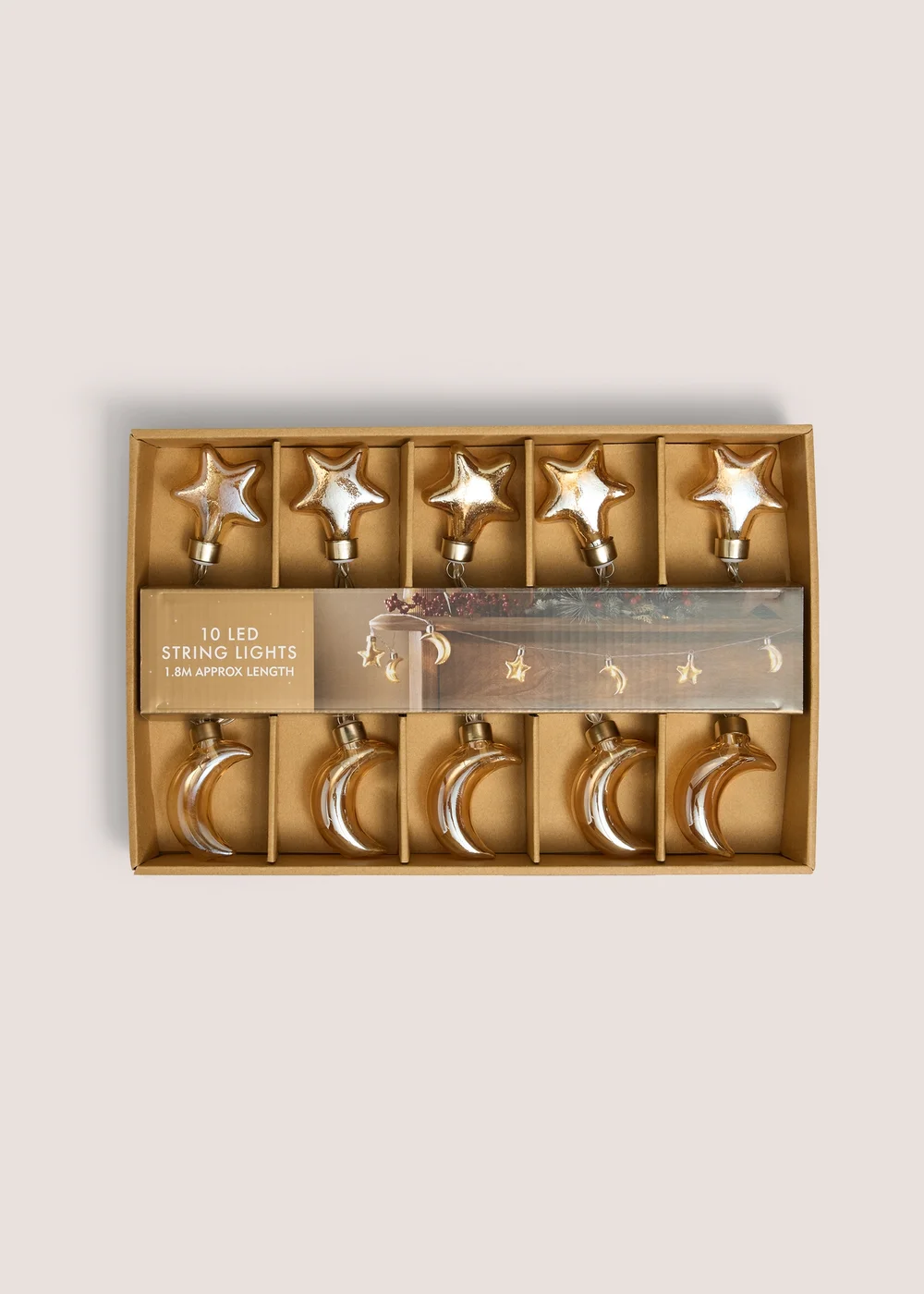 Gold Christmas Tree Lights Image 1