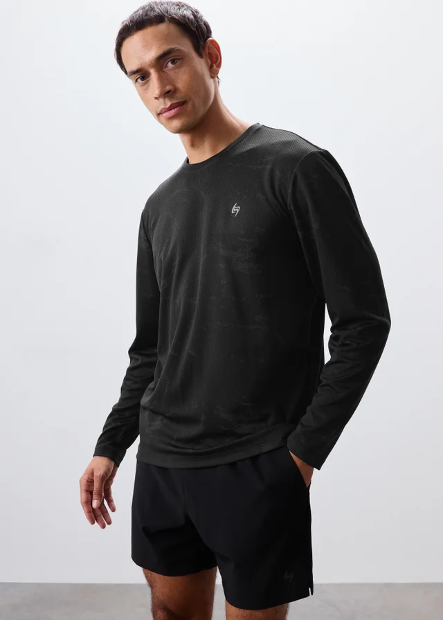 Souluxe Black Running Long Sleeve Top