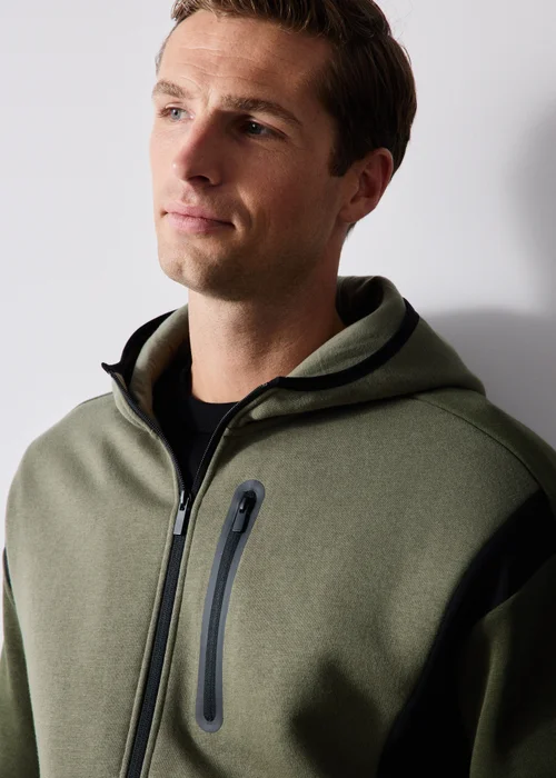 Souluxe Khaki Zip Through Jacket - XS Image 3