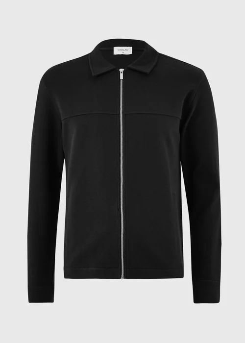 Black Twill Jersey Jacket - S Image 4