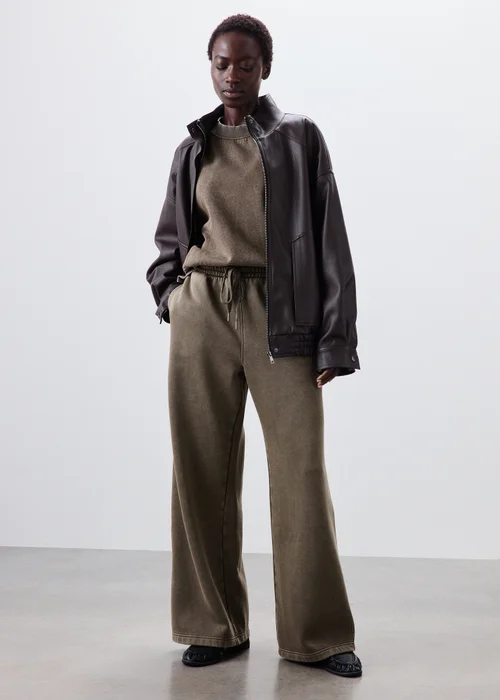 Brown Acid Wash Sweatshirt - M Image 4