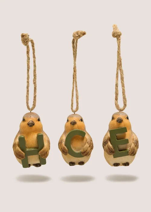 Robin Alphabet Hanging Decoration - A Image 1