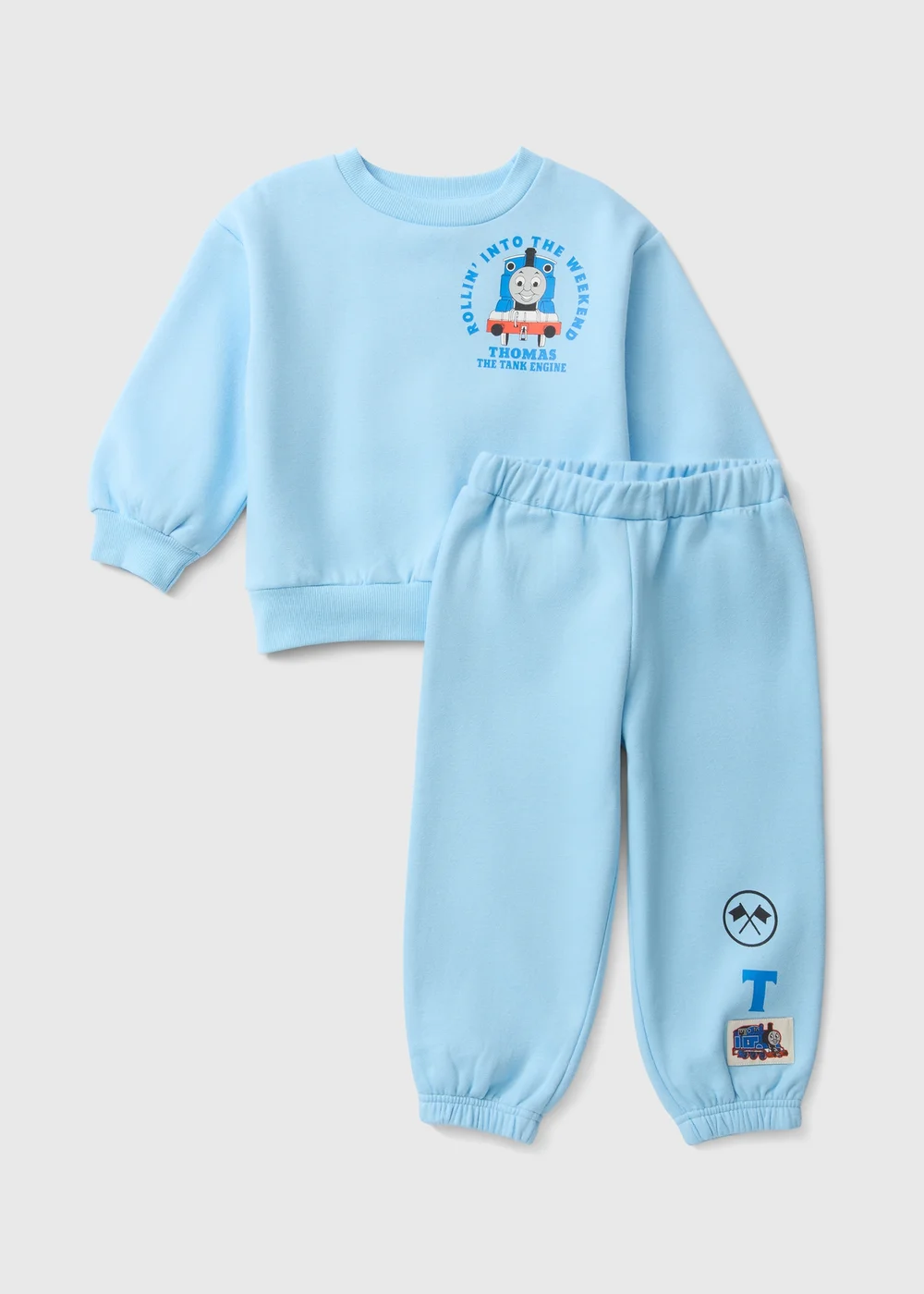 Boys Blue Thomas & Friends Sweatshirt & Joggers Set (1-7yrs) - 1-1.5 Yrs Image 1