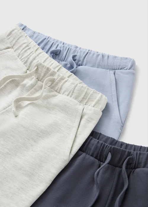 3 Pack Boys Blue Multi Leggings (1-8yrs) - 1-1.5 Yrs Image 2