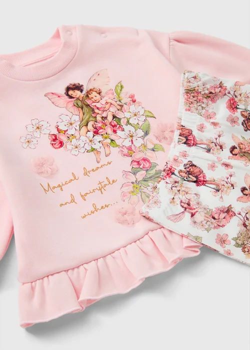 Baby Pink Fairies Top & Legging Set (0-23mths) - Up to 1 Month Image 2