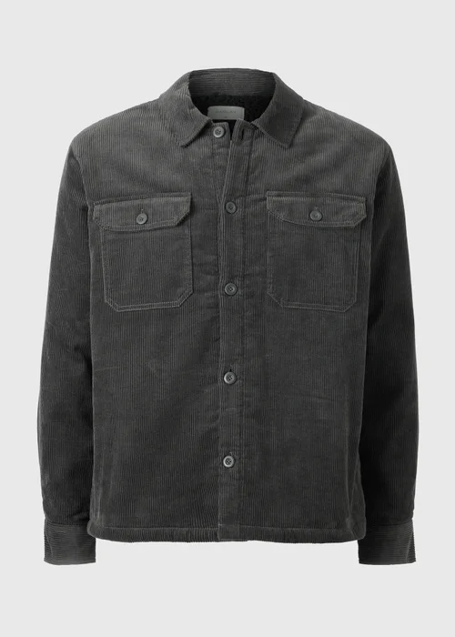 Charcoal Cord Shacket - S Image 4
