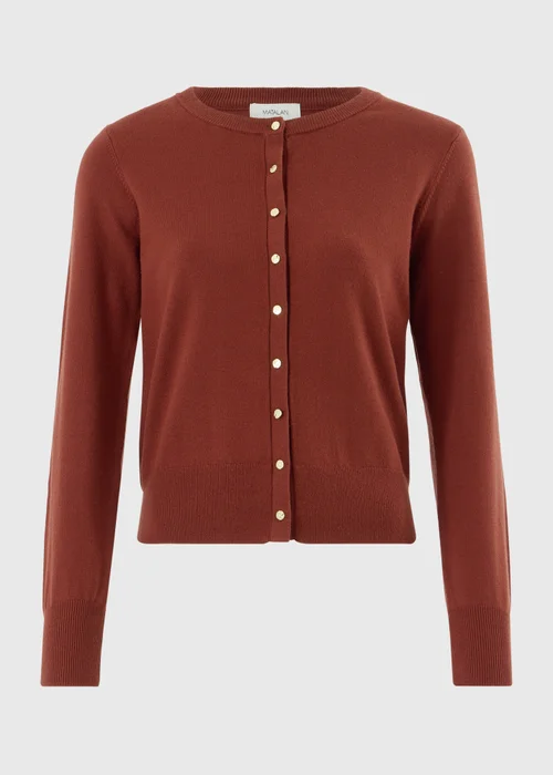 Orange Button Through Cardigan - 8 Image 4