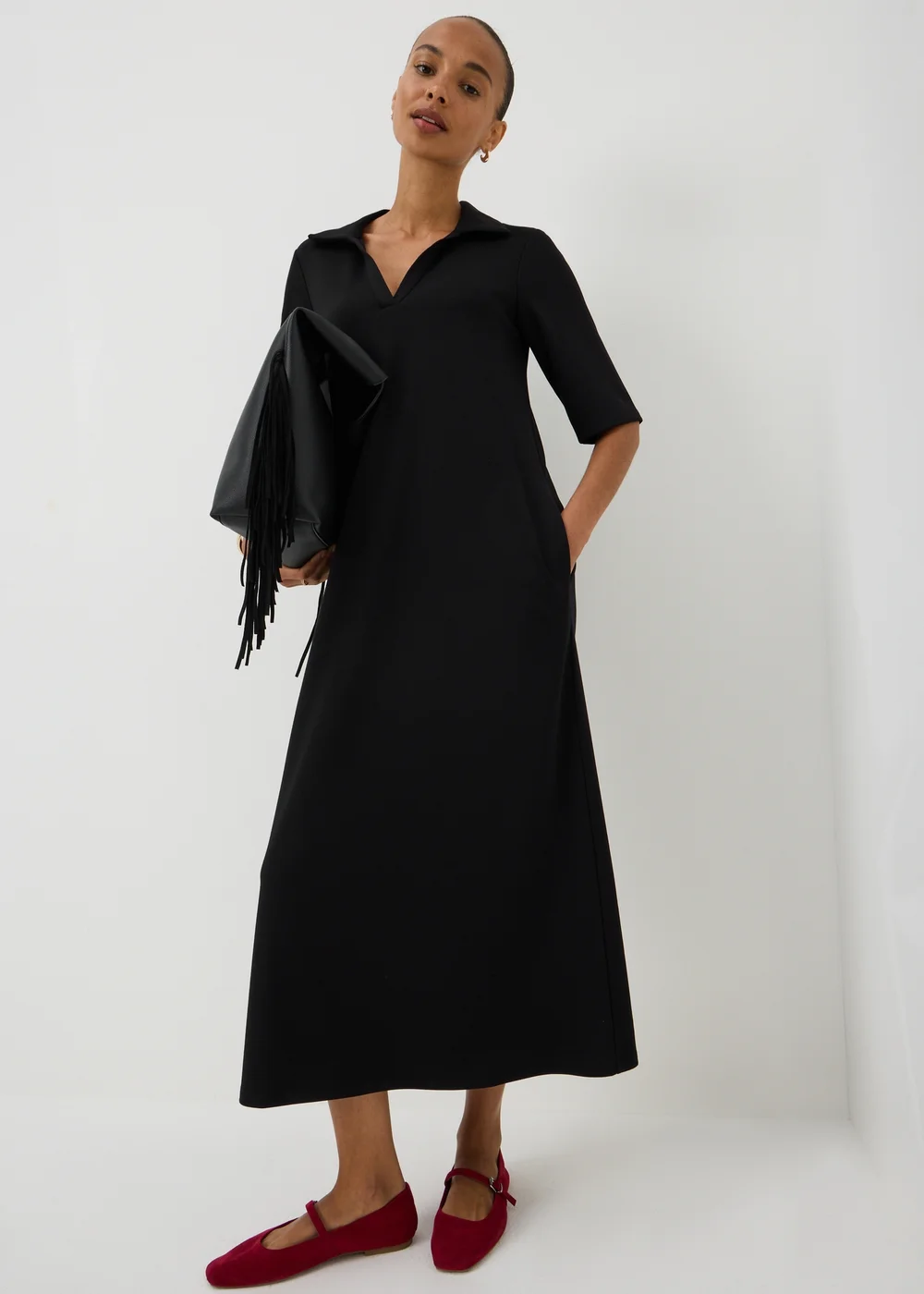 Papaya Petite Polo Shirt Midaxi Dress - 6 Image 1
