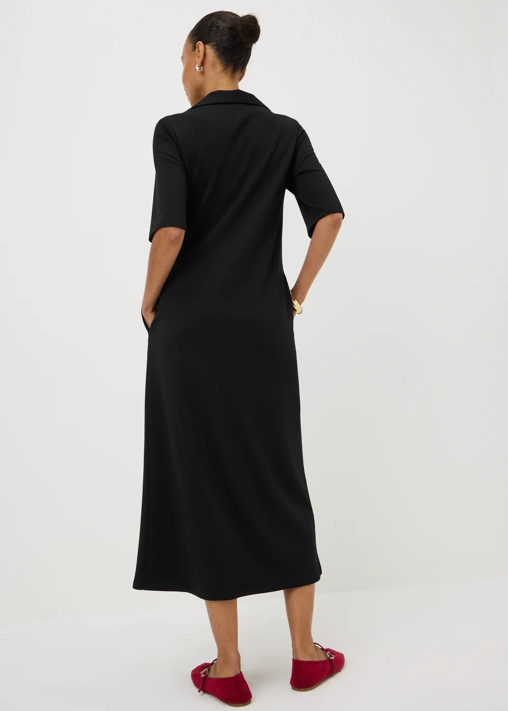 Papaya Petite Polo Shirt Midaxi Dress - 6 Image 3