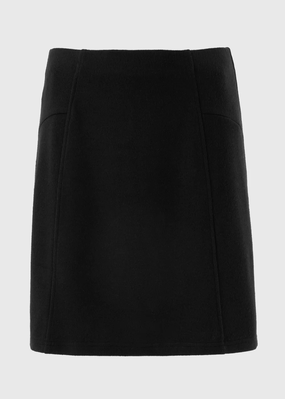 Black Brushed Mini Skirt - 6 Image 4