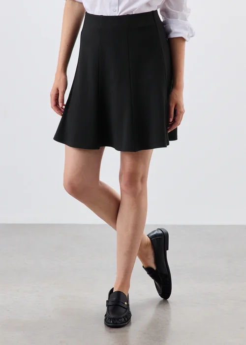Black Ponte Flippy Mini Skirt - 6 Image 2