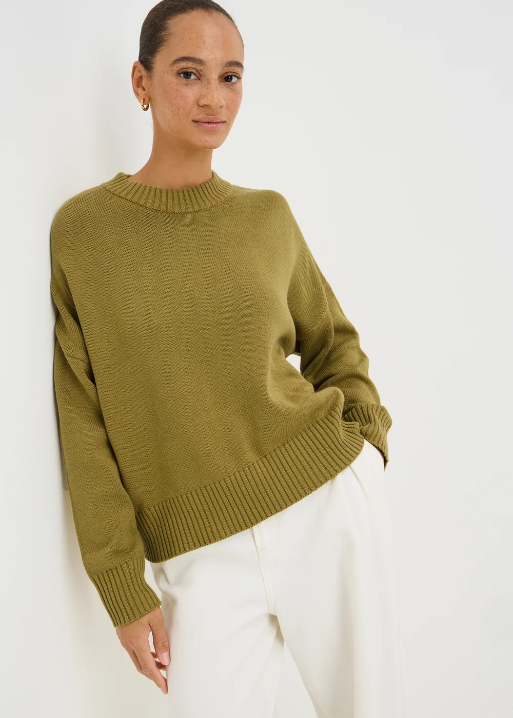 Citrus Rib Hem Knitted Jumper - XS Image 1