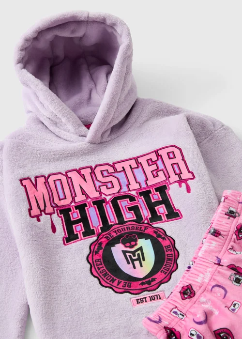 Monster High Pink & Lilac Pyjama Set (7-13 Yrs) - 7 Yrs Image 2
