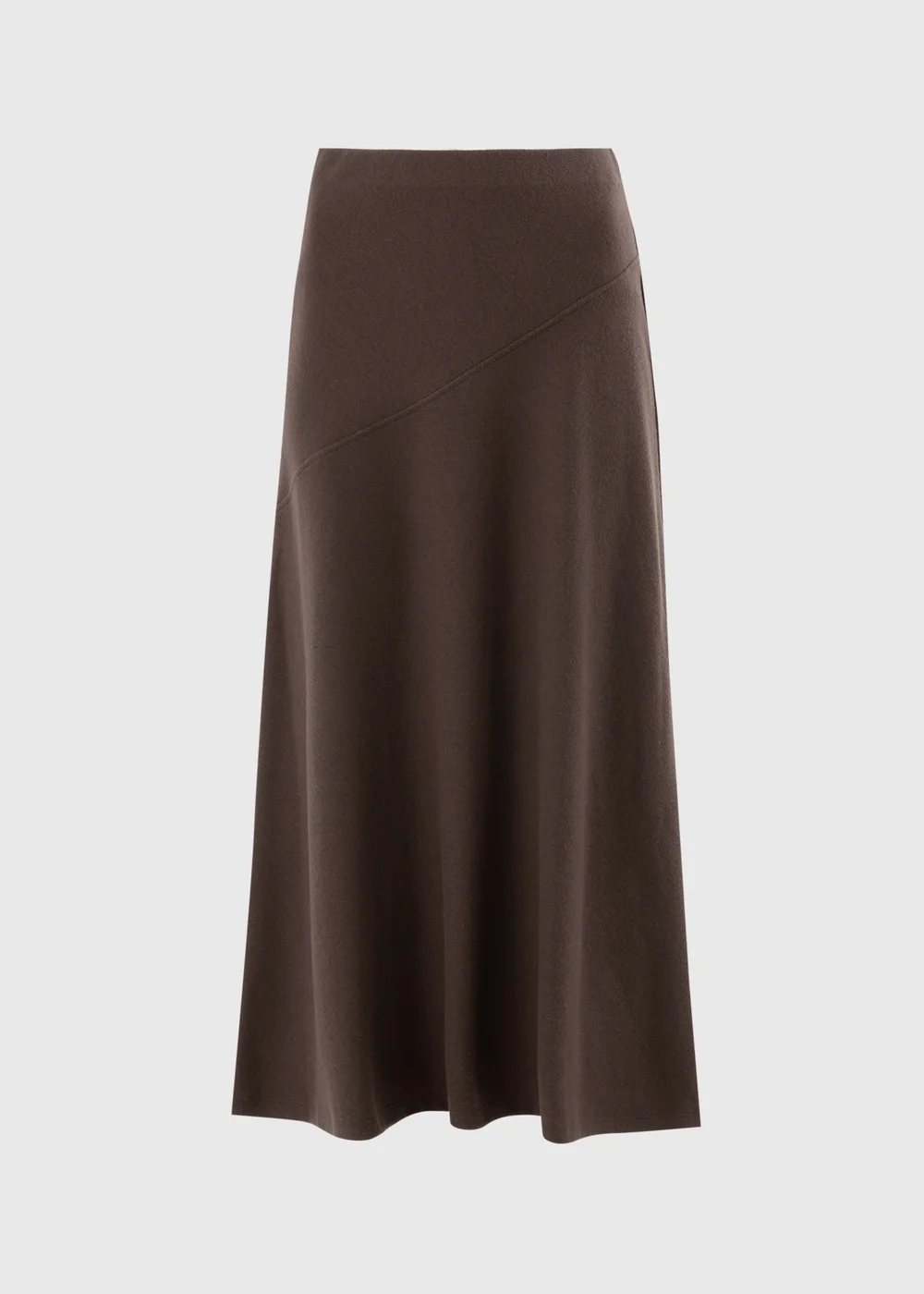 Chocolate Cosy Midaxi Co Ord Skirt - 14 Image 1