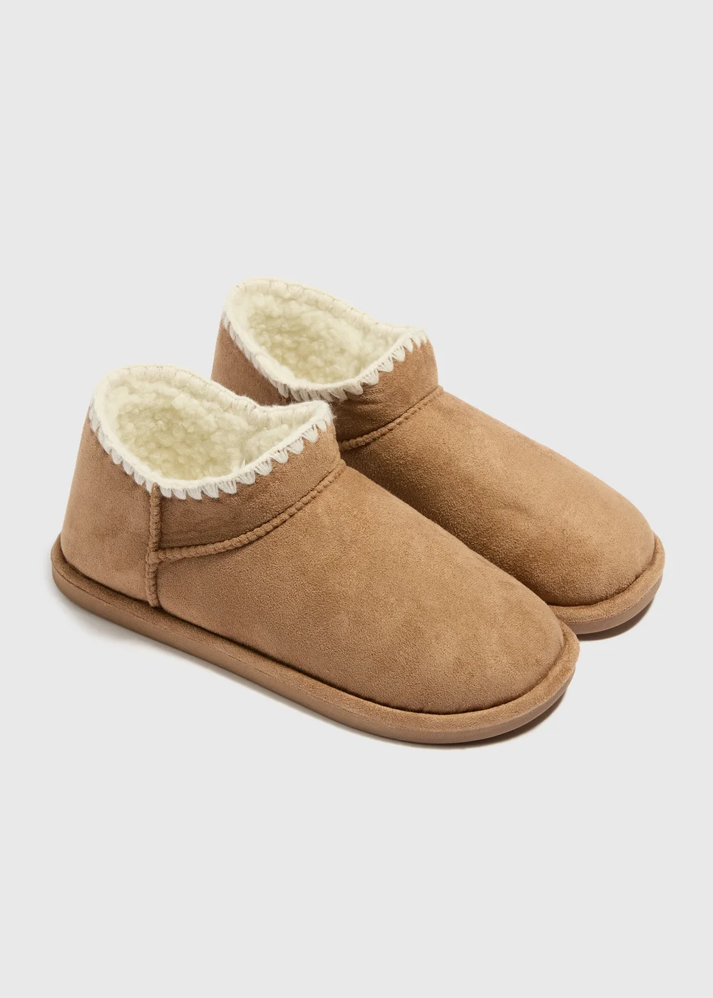 Tan Blanket Stitch Snug Boot - S Image 1