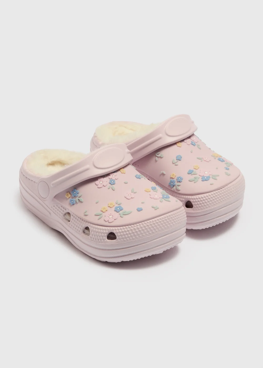 Girls Floral Clog (Younger 4-Older 2) - 4-5 Infants Image 1