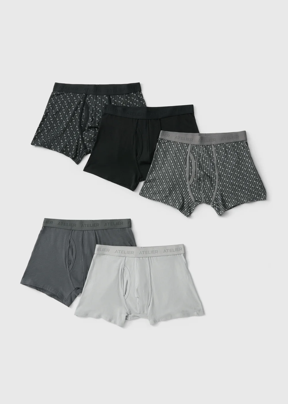 5 Pack Grey Trunks - XS Image 1