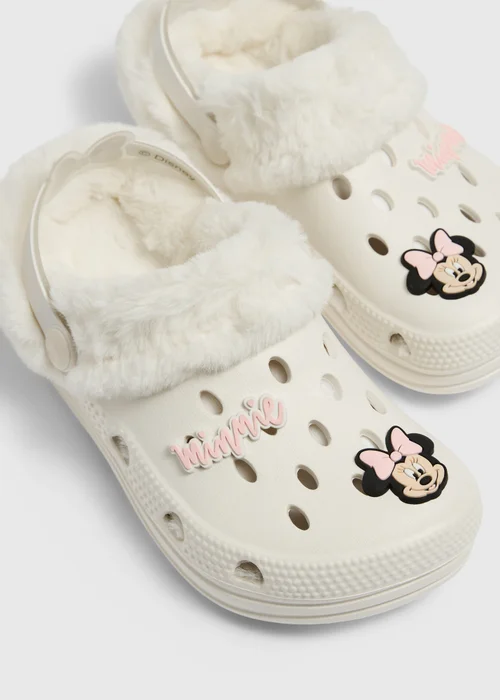 Cream Minnie Mouse Clogs - 10-11 Infants Image 2
