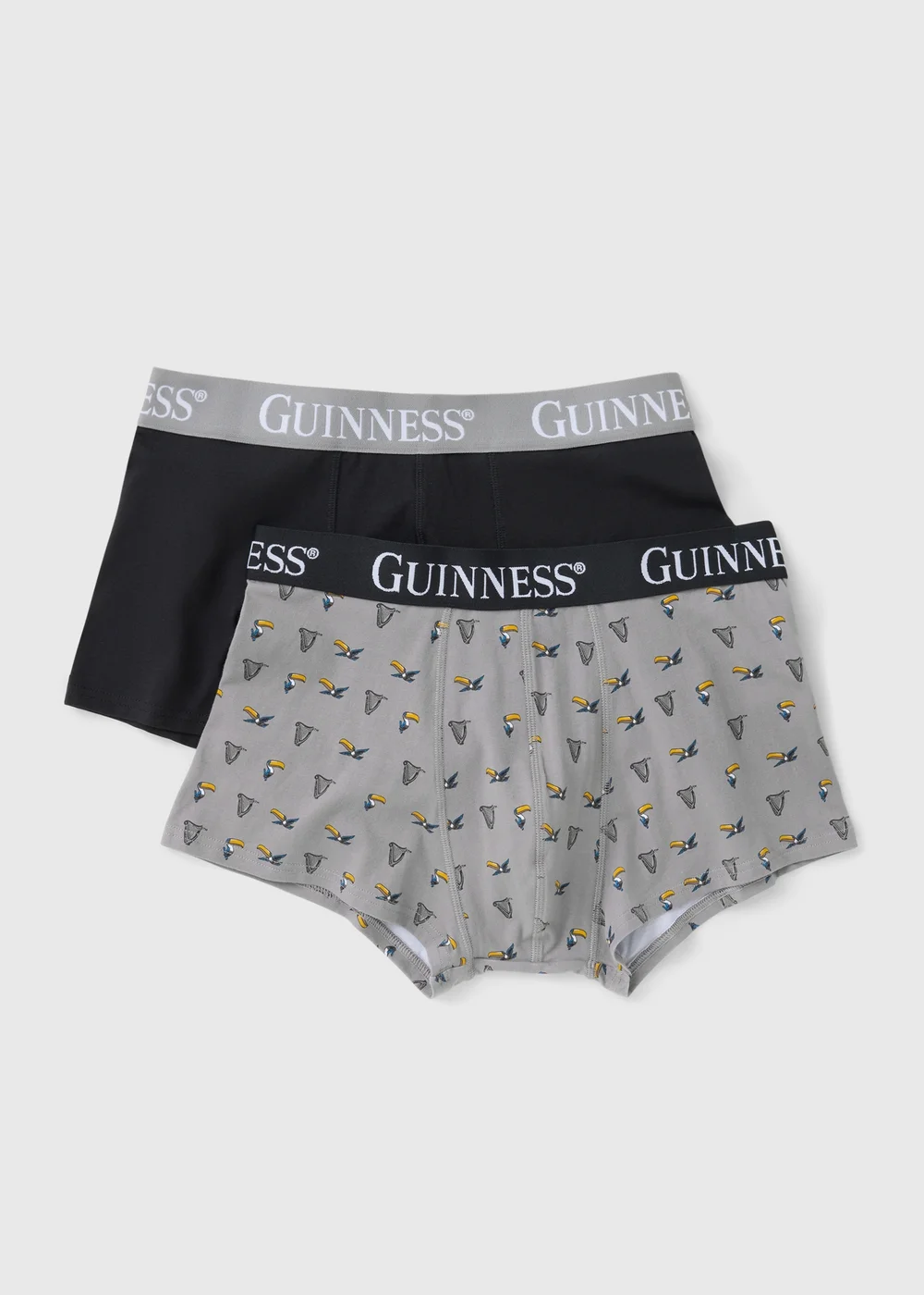 2 Pack Grey Guinness Toucan Boxers - S Image 1