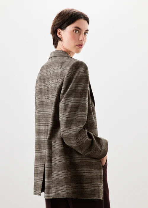 Brown Check Co Ord Blazer - 8 Image 1