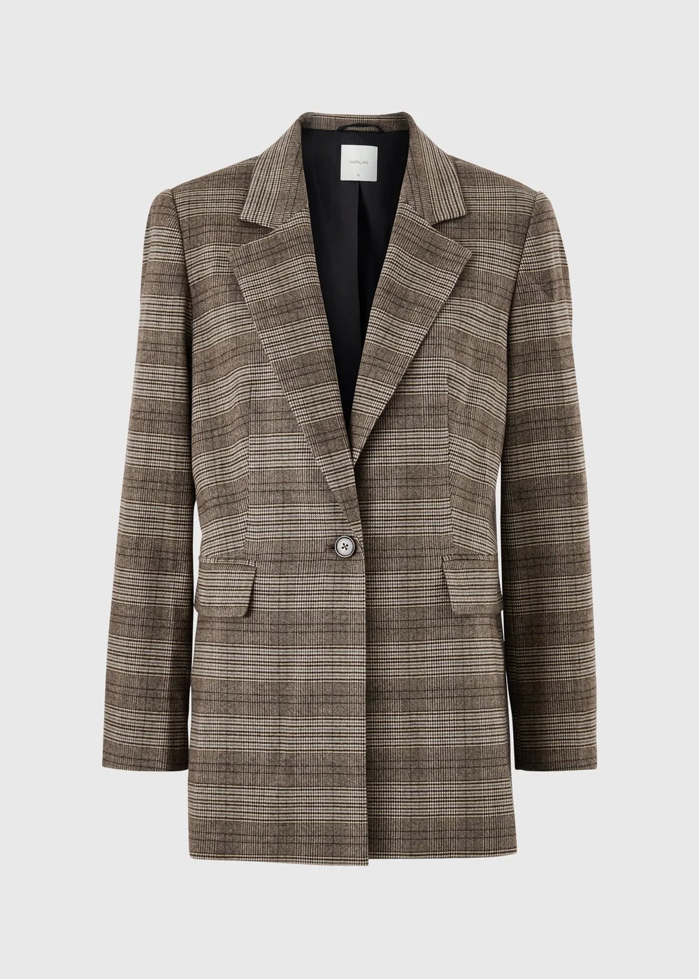 Brown Check Co Ord Blazer - 8 Image 2