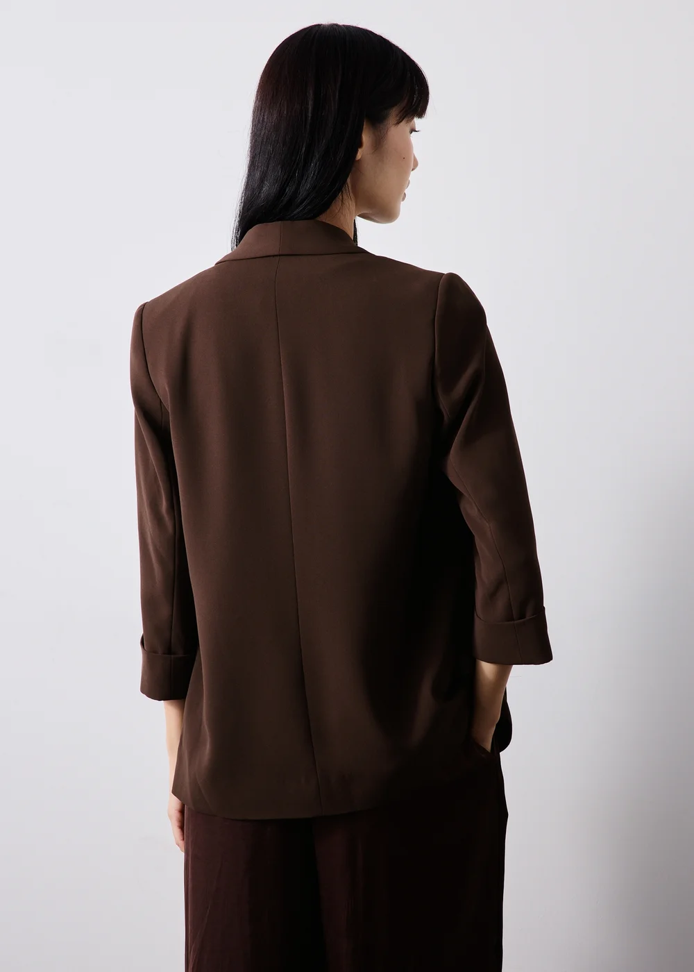 Chocolate Brown Blazer - 8 Image 2