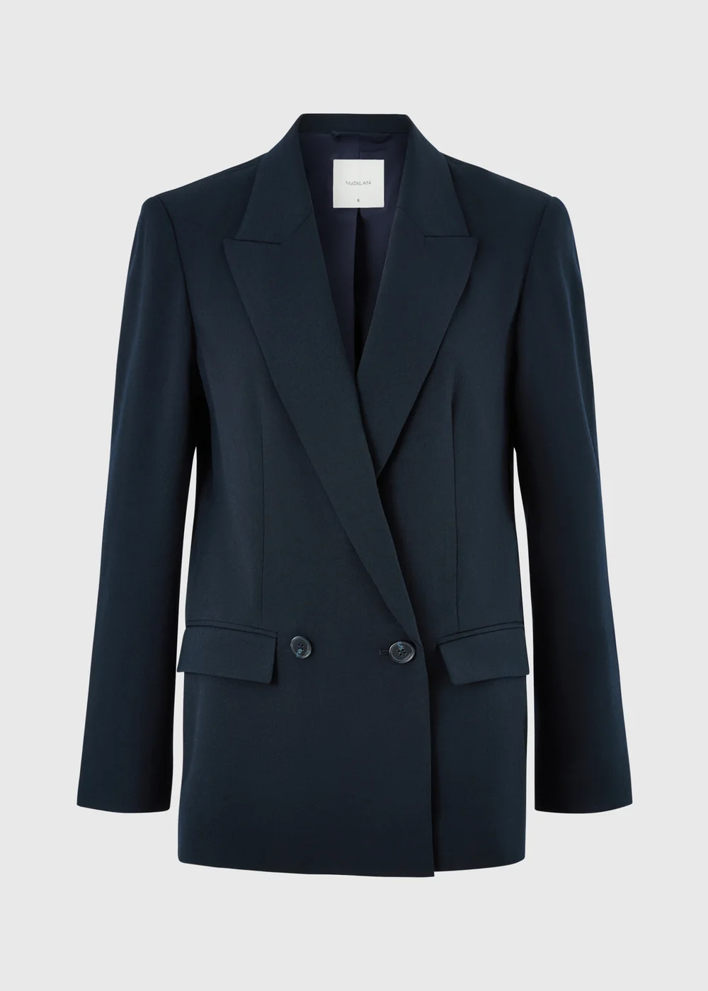 Navy Double Breasted Blazer - 8 Image 5