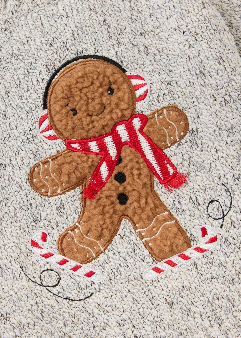 Boys Gingerbread Christmas Jumper - 1-1.5 Yrs Image 2