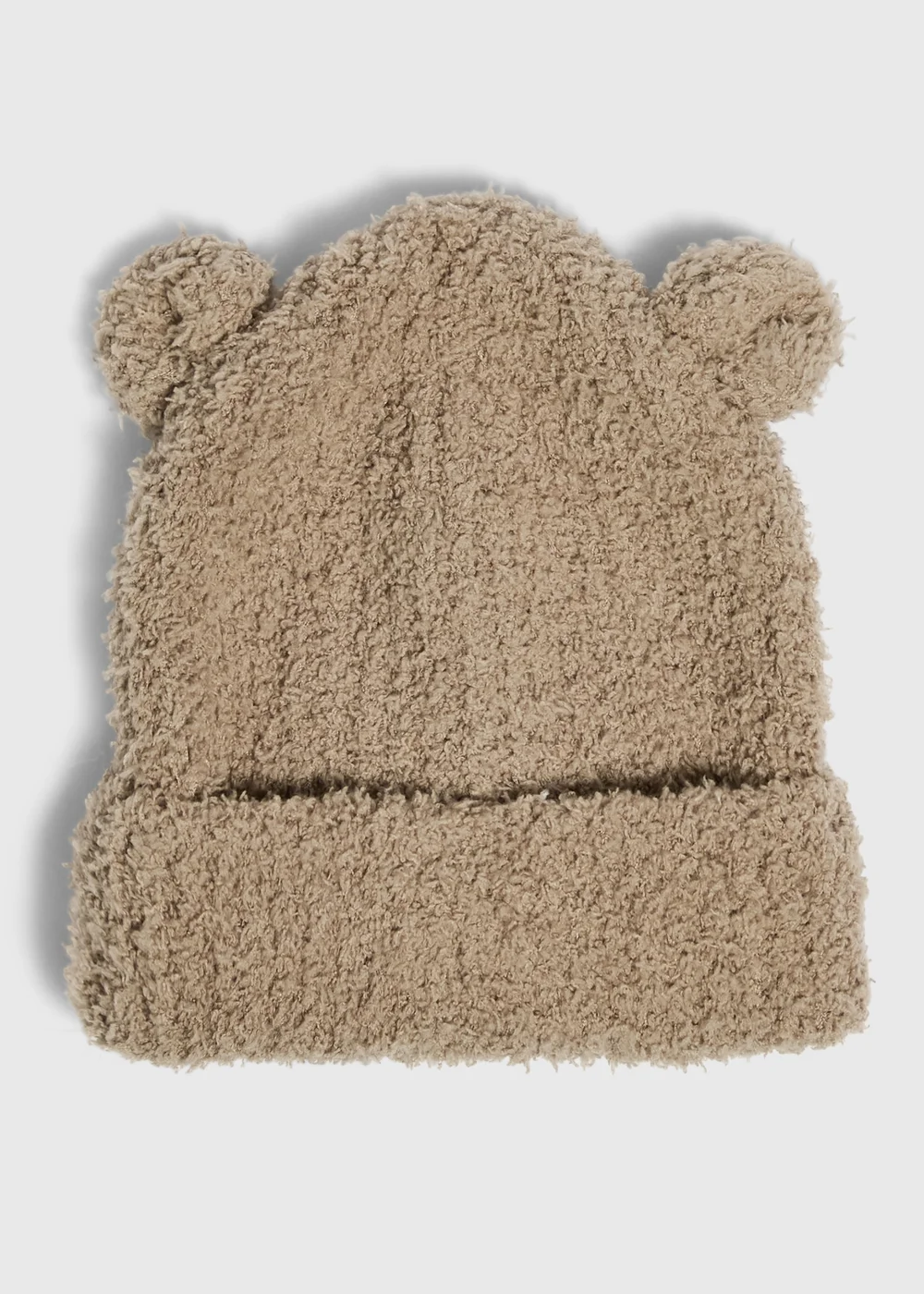 Baby Brown Fluffy Beanie (1-23 Months) - Up to 1 Month Image 1
