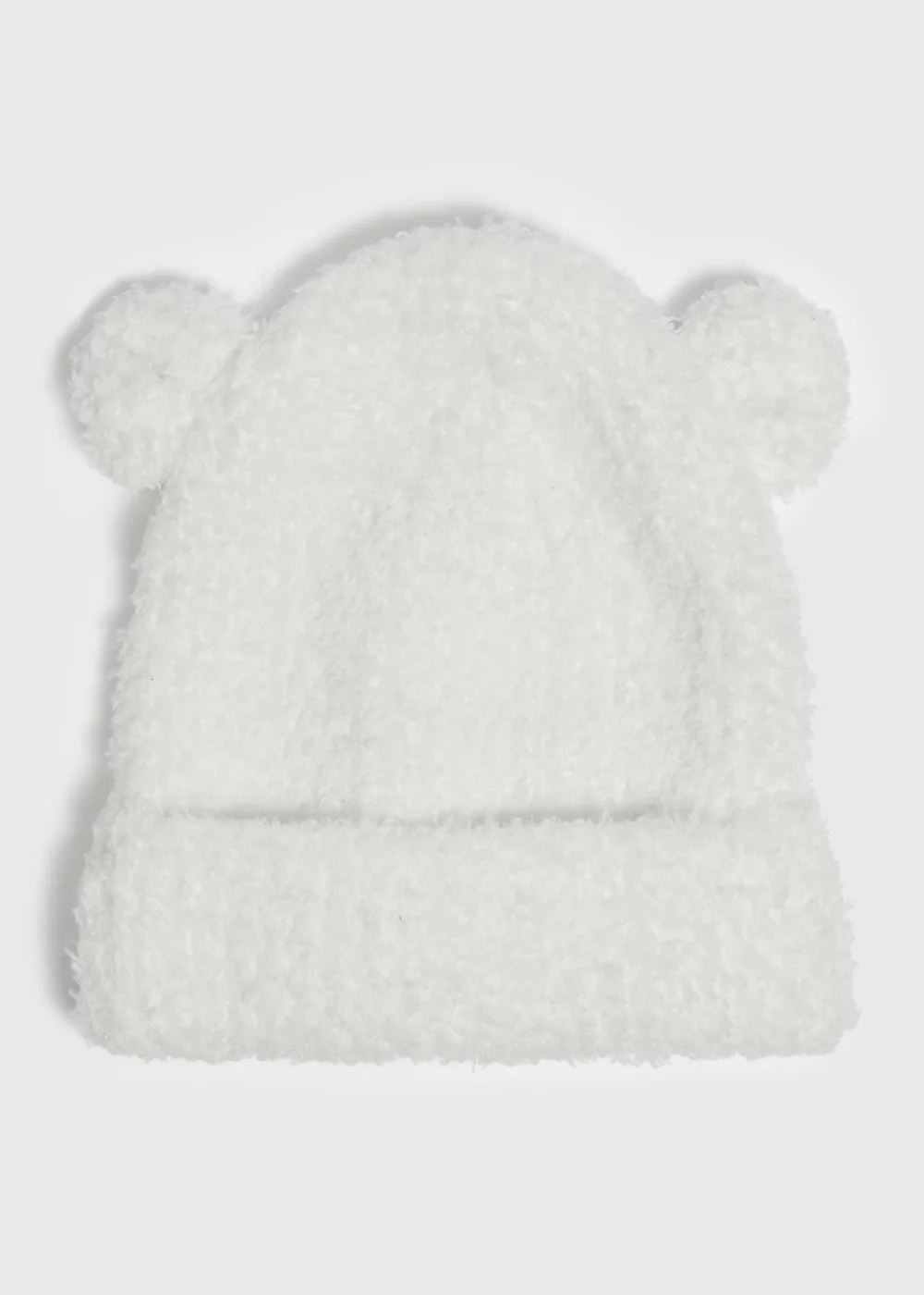 Baby Cream Fluffy Beanie (1-23 Months) - Up to 1 Month Image 1